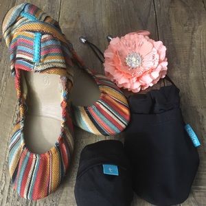 VEGAN SUNSET STRIPE TIEKS, size 5